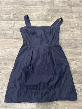 Blue Denim-convertible Strap Sundress